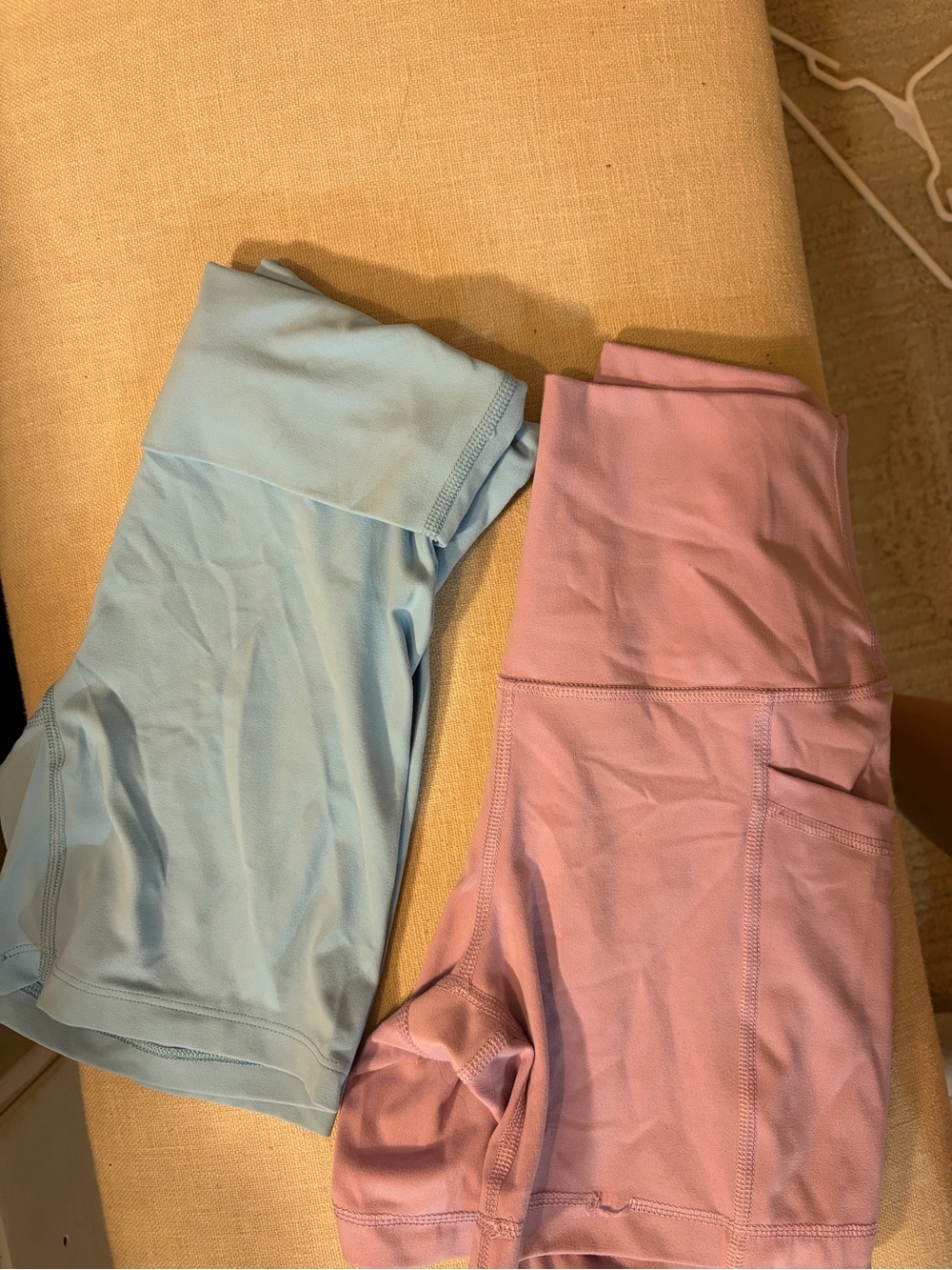 Active Bike Shorts - Pink & Light Blue
